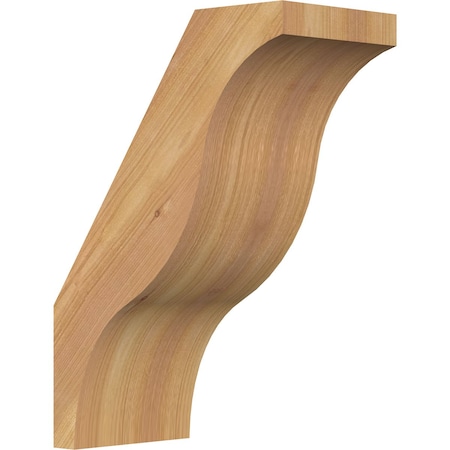 Ekena Millwork 5 1/2"W x 10"D x 14"H Funston Smooth Knee Brace, Western Red Cedar BRC06X10X14FST00SWR